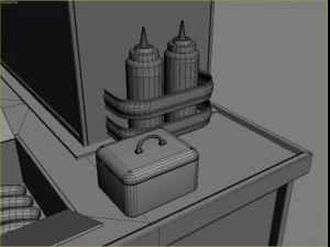 hotdog cart 3D Model
