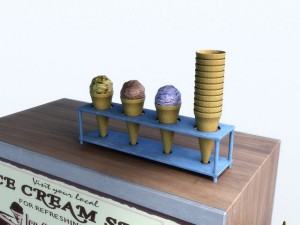 icecream cart Modèle 3D