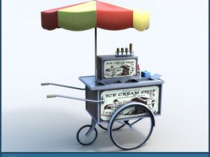 icecream cart 3D-Modell