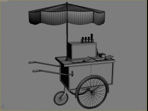 icecream cart Modèle 3D