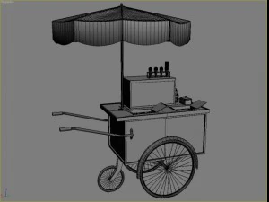 icecream cart 3D Model