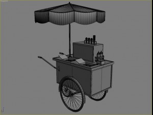 icecream cart Modèle 3D