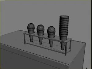 icecream cart 3D Model