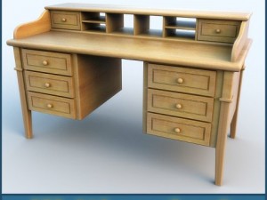 writing desk 3D Model