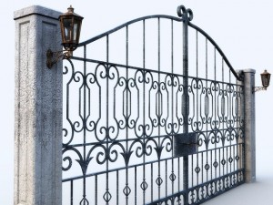 ornamental gate 3D Modell