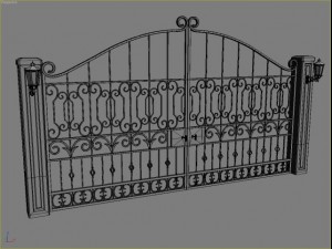 ornamental gate 3D Modell