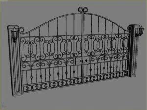 ornamental gate 3D Model