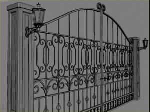 ornamental gate 3D Modell
