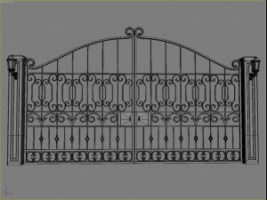 ornamental gate 3D Modell
