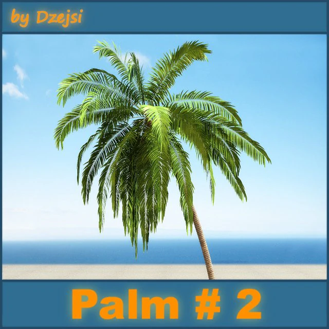 palm 2 3D Model .c4d .max .obj .3ds .fbx .stl .blend