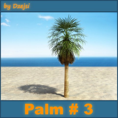 palm 3 3D Modell .c4d .max .obj .3ds .fbx .stl .blend