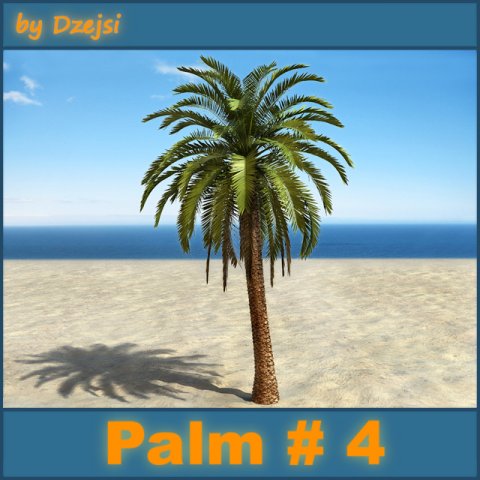palm 4 3D Model .c4d .max .obj .3ds .fbx .stl .blend 