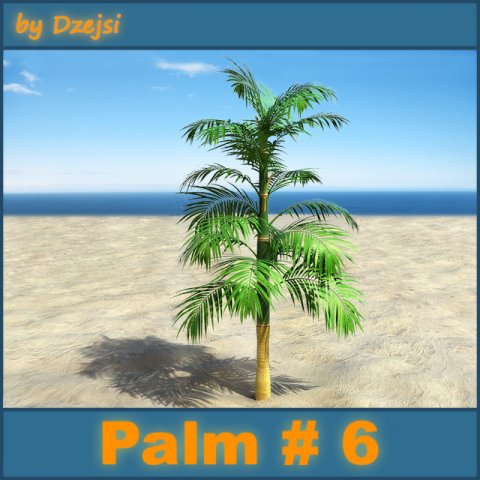 palm 6 Modello 3D .c4d .max .obj .3ds .fbx .stl .blend 