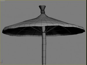 beach parasol 1 3D मॉडल