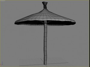 beach parasol 1 3D मॉडल