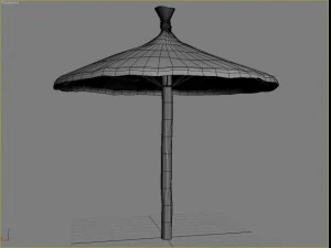 沙滩遮阳伞1 3D 模型