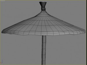 beach parasol 1 3D मॉडल