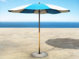 beach parasol 2 3D Model