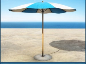 beach parasol 2 3D Model