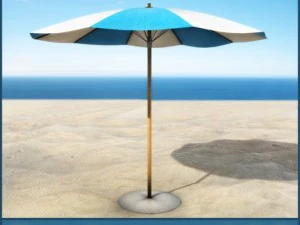 비치 파라솔 2 3D 모델