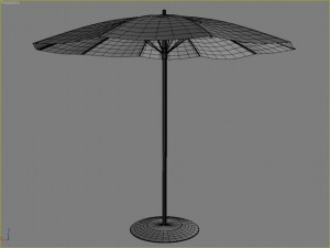 beach parasol 2 3D Model
