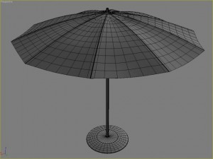beach parasol 2 3D Model