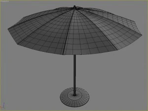 beach parasol 2 3D Model