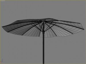 beach parasol 2 3D Model