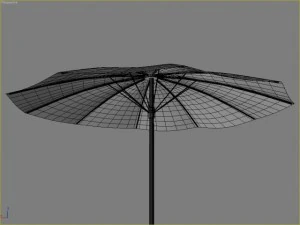beach parasol 2 3D Model