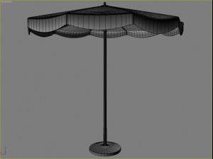 beach parasol 3 Modelo 3D