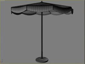 beach parasol 3 3D Model