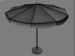 beach parasol 3 3D Model