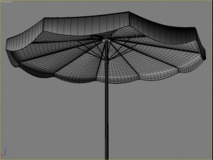 beach parasol 3 Modelo 3D