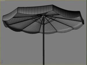 beach parasol 3 3D Model