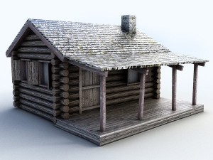 cottage 3D मॉडल