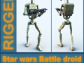 star wars battle droid - rigged 3D Model