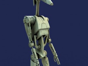 star wars battle droid - rigged 3D 모델