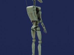 star wars battle droid - rigged 3D 모델