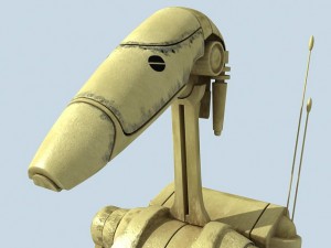 star wars battle droid - rigged 3D 모델