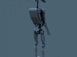 star wars battle droid - rigged 3D 모델