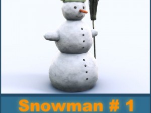 snowman 1 Modèle 3D