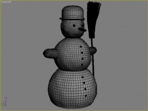 snowman 1 Model 3D