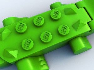 lego crocodile 3D Modell