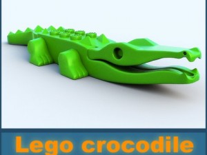 lego crocodile 3D 模型