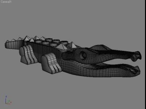 lego crocodile 3D Model
