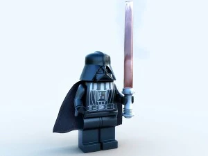 lego figure - darth vader 3D Model