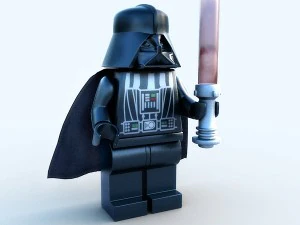lego figure - darth vader 3D Model
