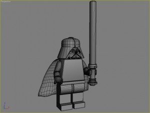 lego figure - darth vader 3D मॉडल