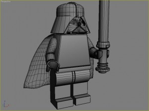 lego figure - darth vader 3D मॉडल