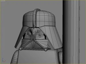 lego figure - darth vader 3D Model